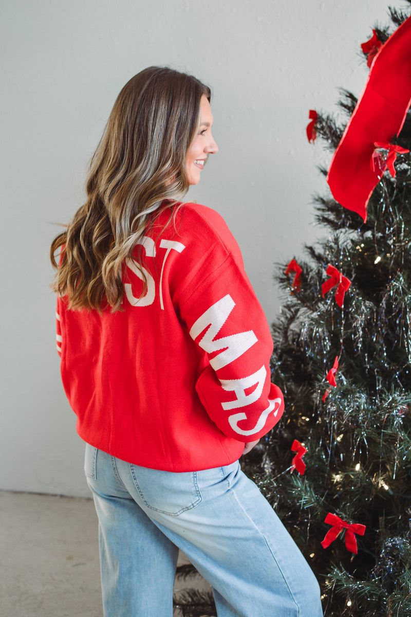 HO HO HO Red Sweater