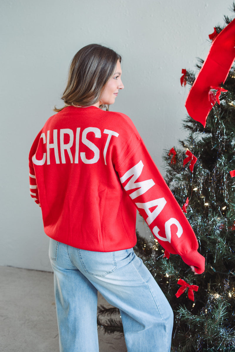 HO HO HO Red Sweater