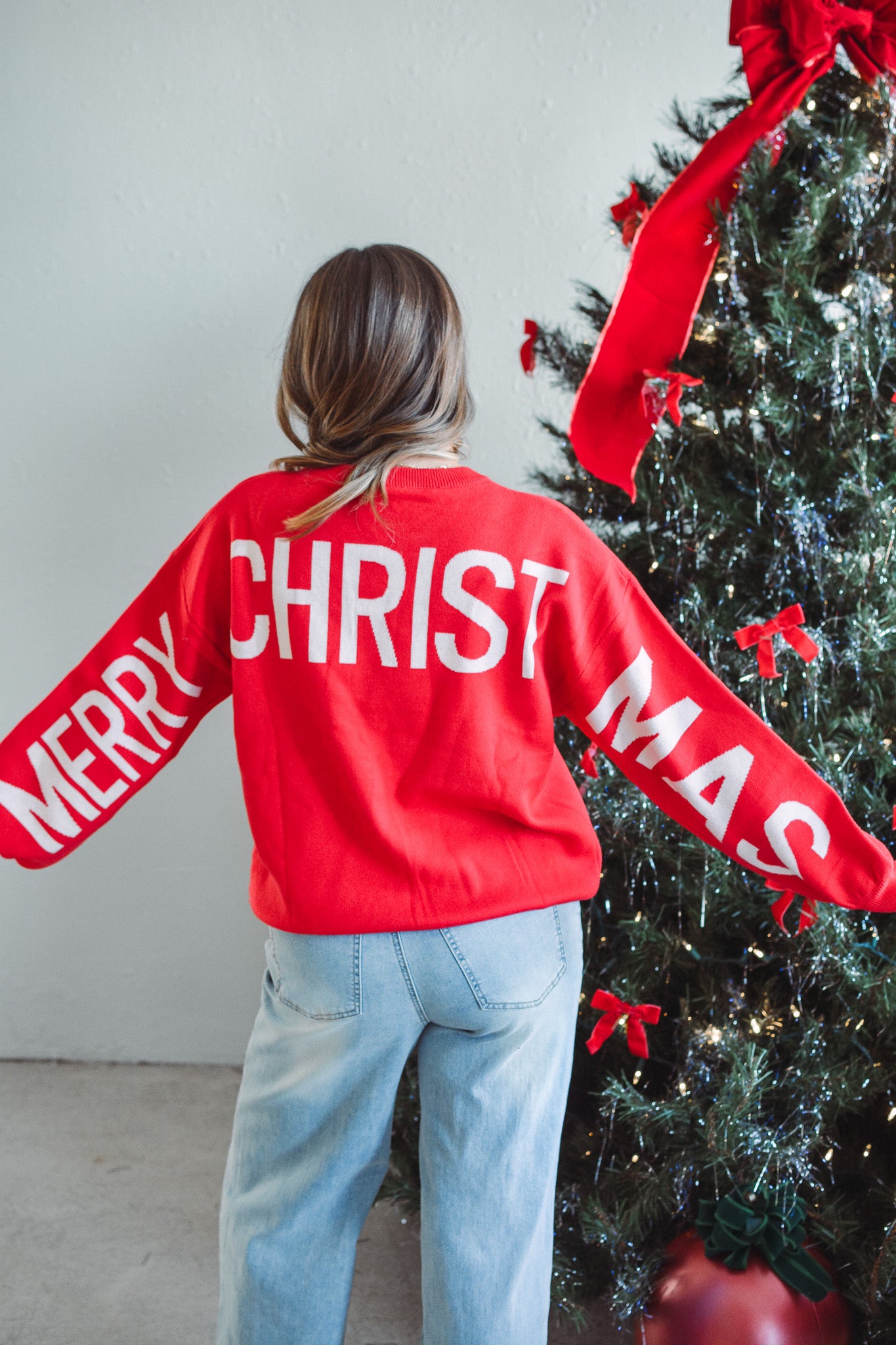 HO HO HO Red Sweater