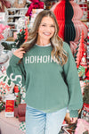 HO HO HO Green Sweater