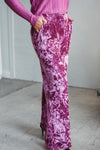 Berry Luxe Velvet Pant