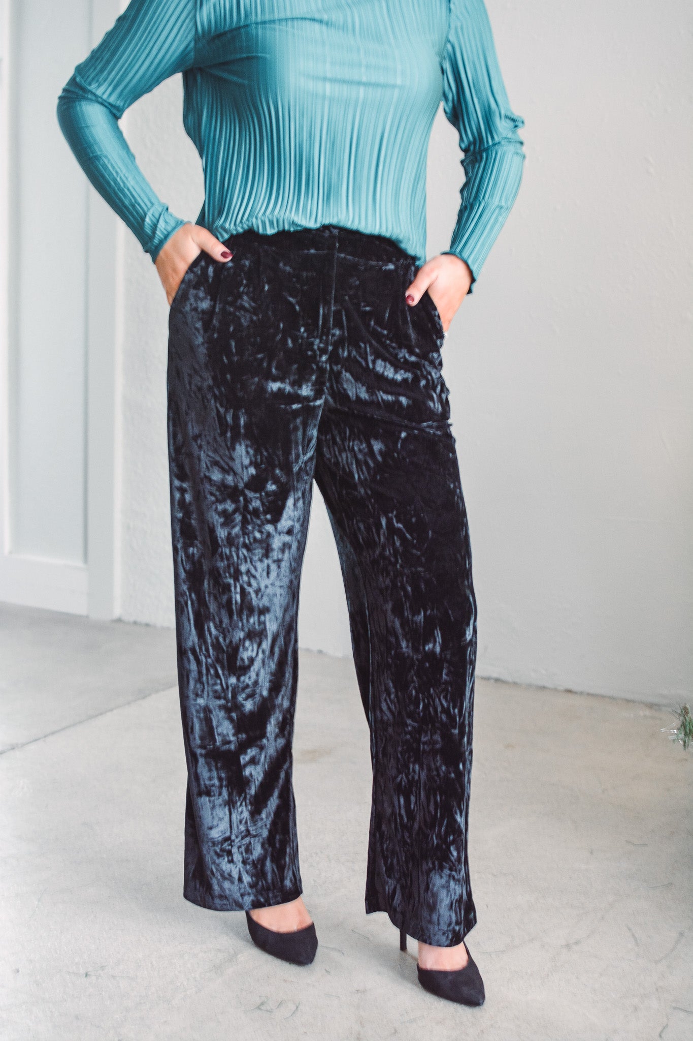 Midnight Luxe Velvet Pant