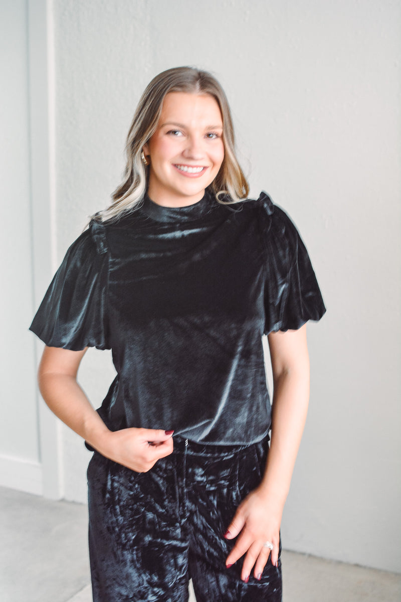 Velvet Black Top