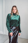 Forest Velvet Blouse