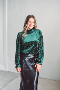 Forest Velvet Blouse
