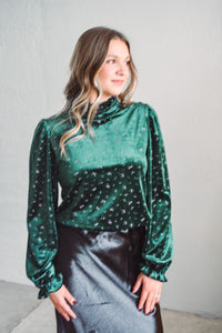 Forest Velvet Blouse
