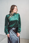 Forest Velvet Blouse