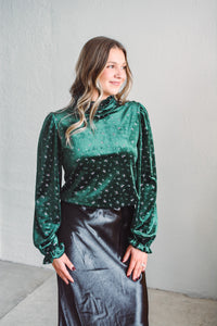 Forest Velvet Blouse