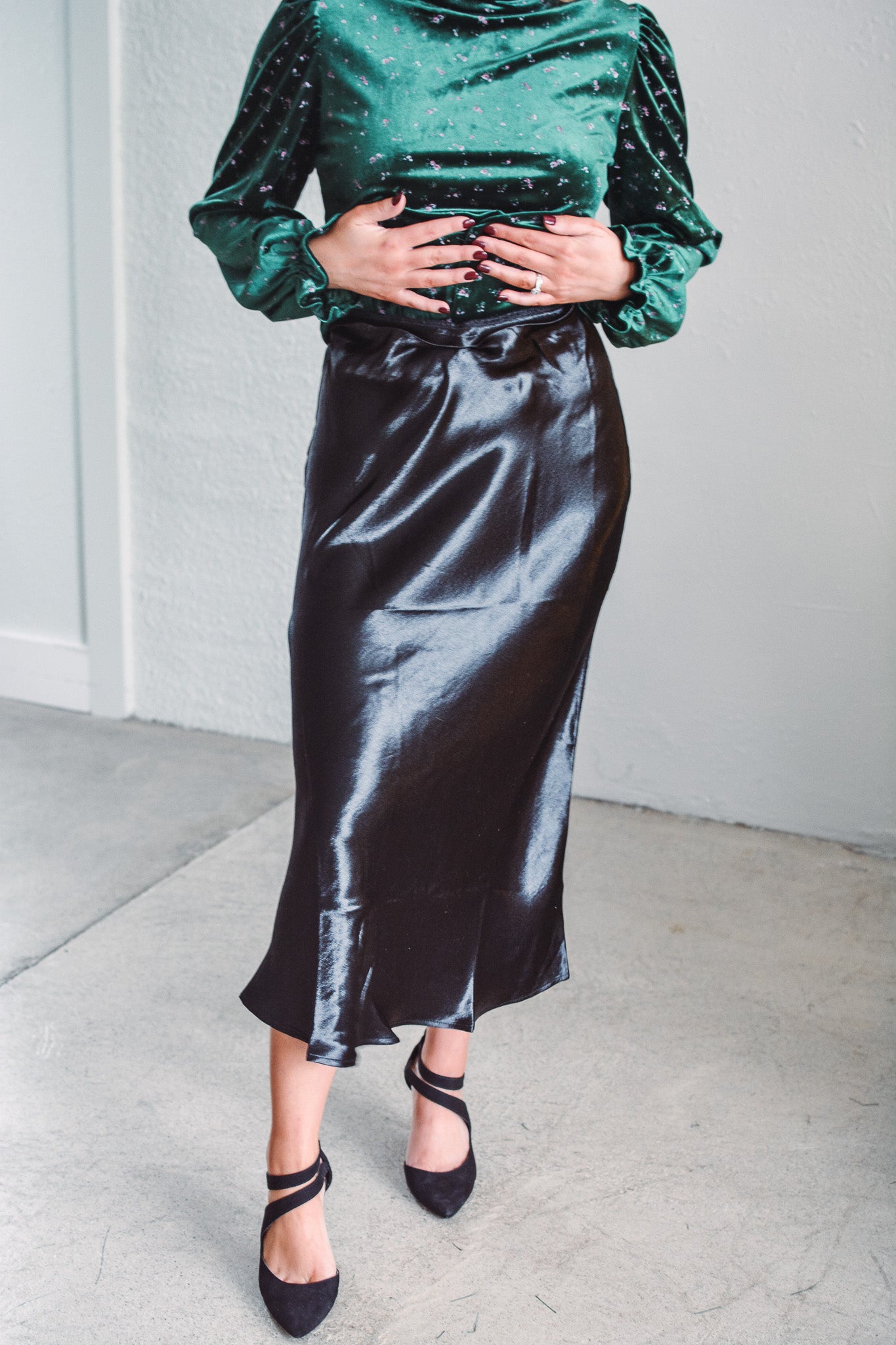 Satin Eclipse Skirt