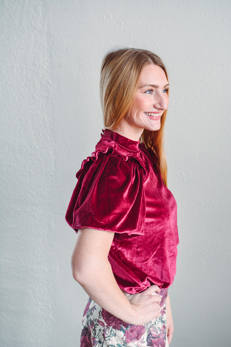 Velvet Wine Top