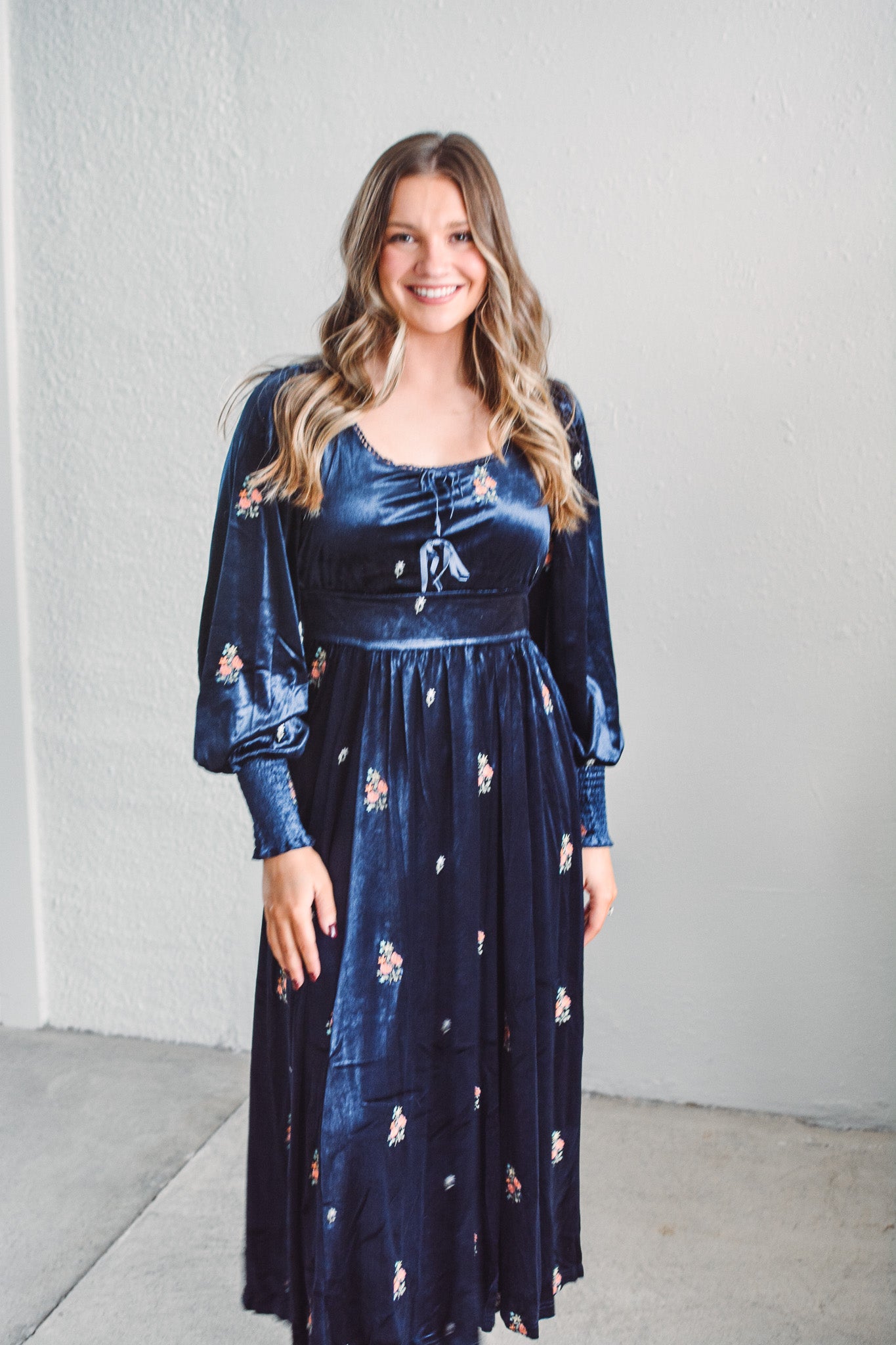 Midnight Grace Velvet Dress