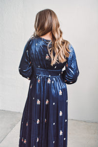 Midnight Grace Velvet Dress