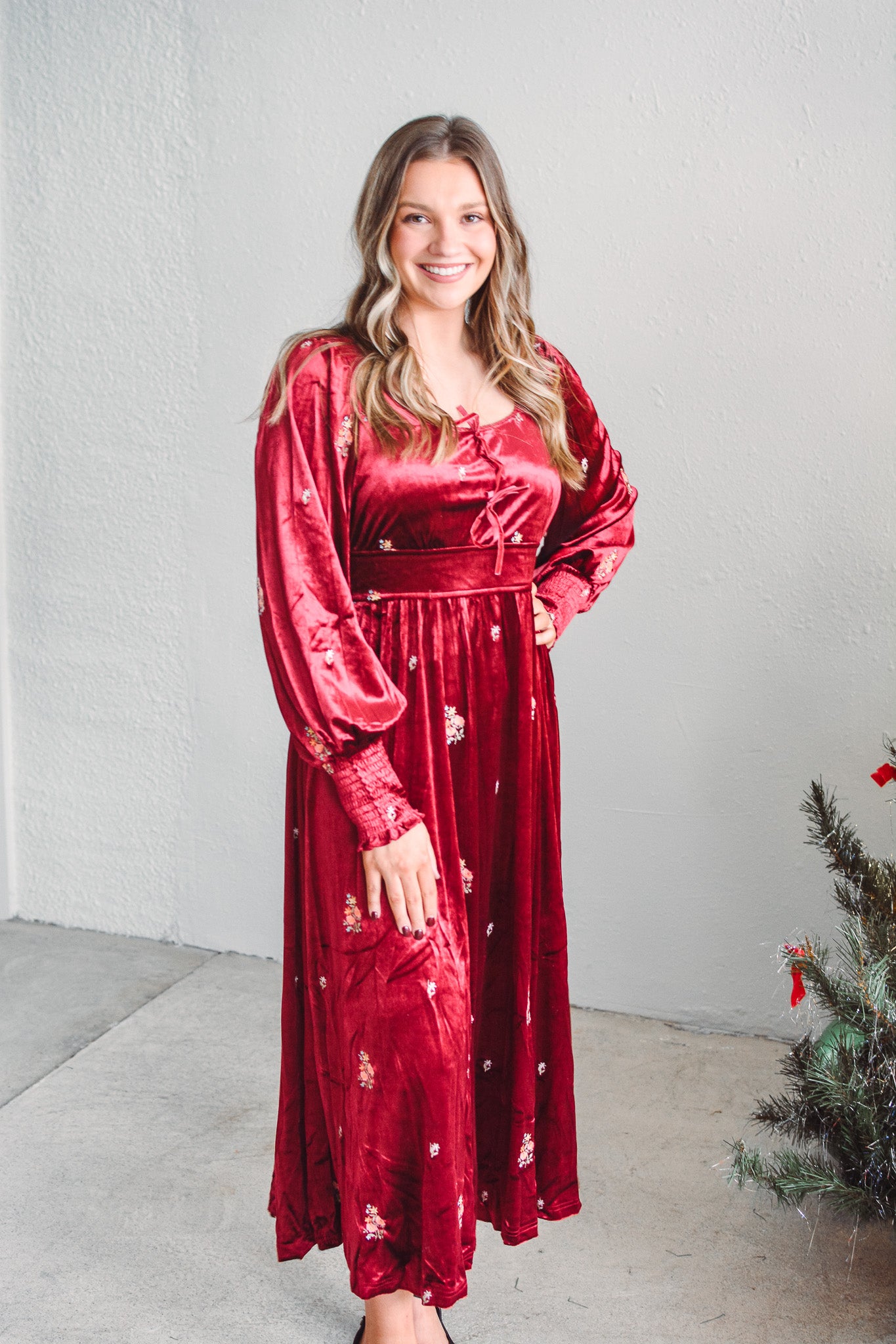 Holly Grace Velvet Dress