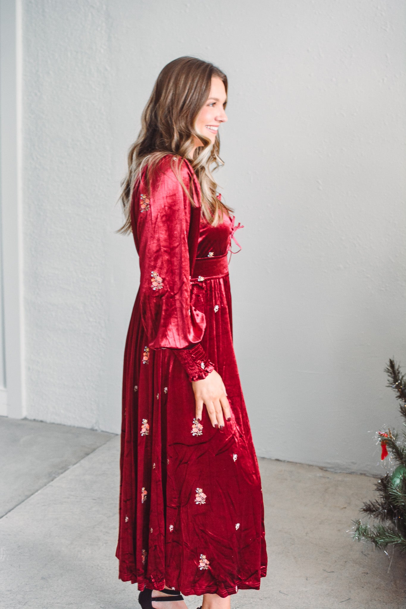 Holly Grace Velvet Dress
