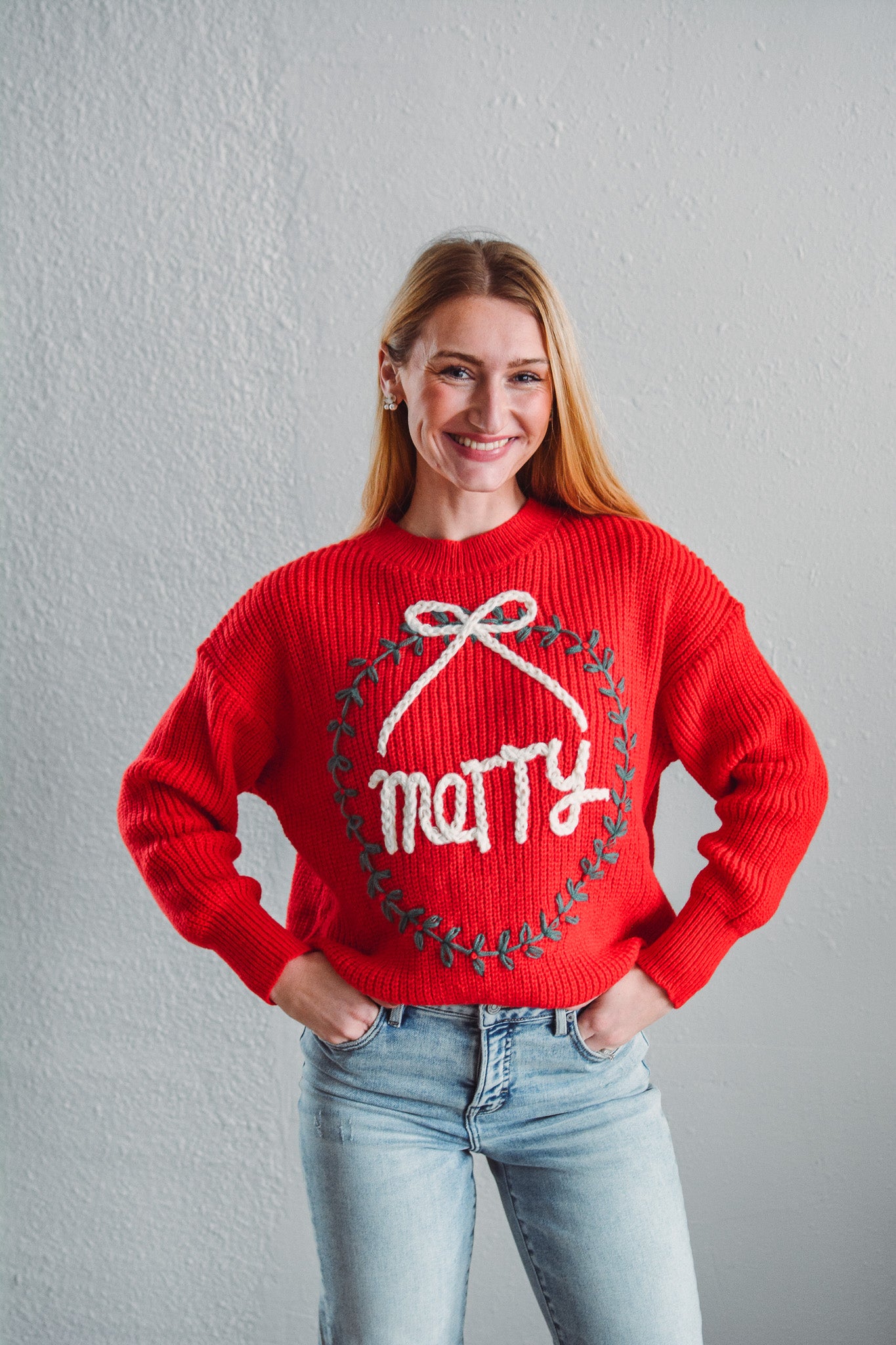 Merry Wreath Sweater