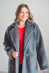 Charcoal Teddy Coat