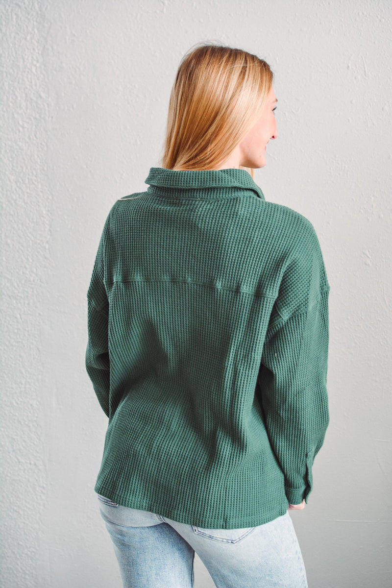 Vienna Green Button Down