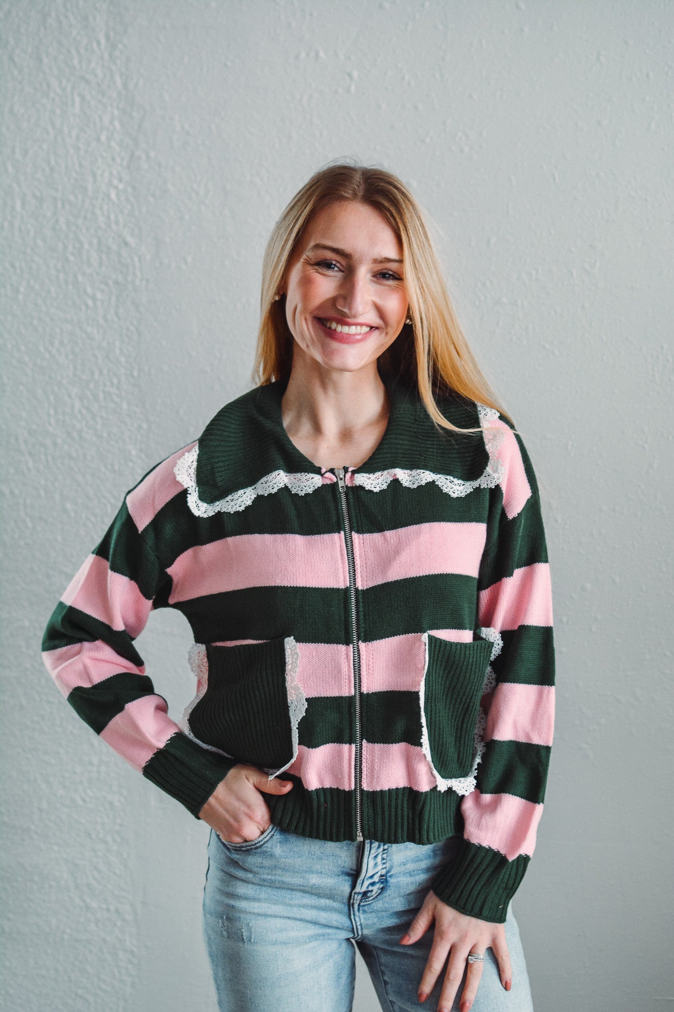 For Good Striped Cardigan