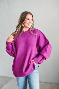 Sophia Lt Plum Sweater