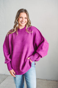Sophia Lt Plum Sweater