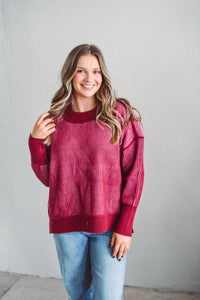 Ashley Cabernet Sweater