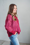 Ashley Cabernet Sweater