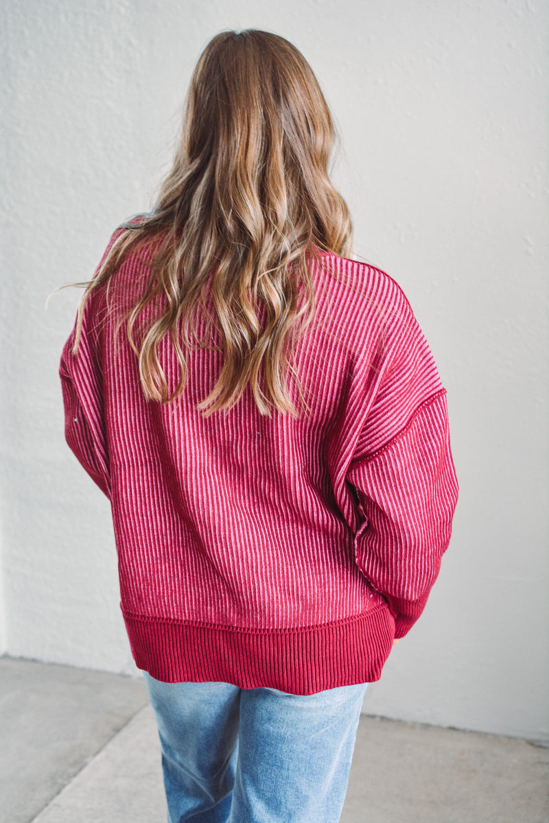 Ashley Cabernet Sweater