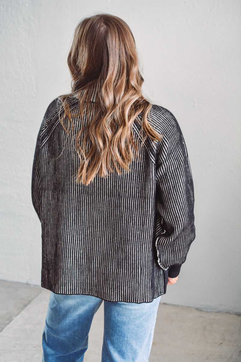 Katie Black Half Zip