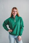 Olivia Green Half Zip