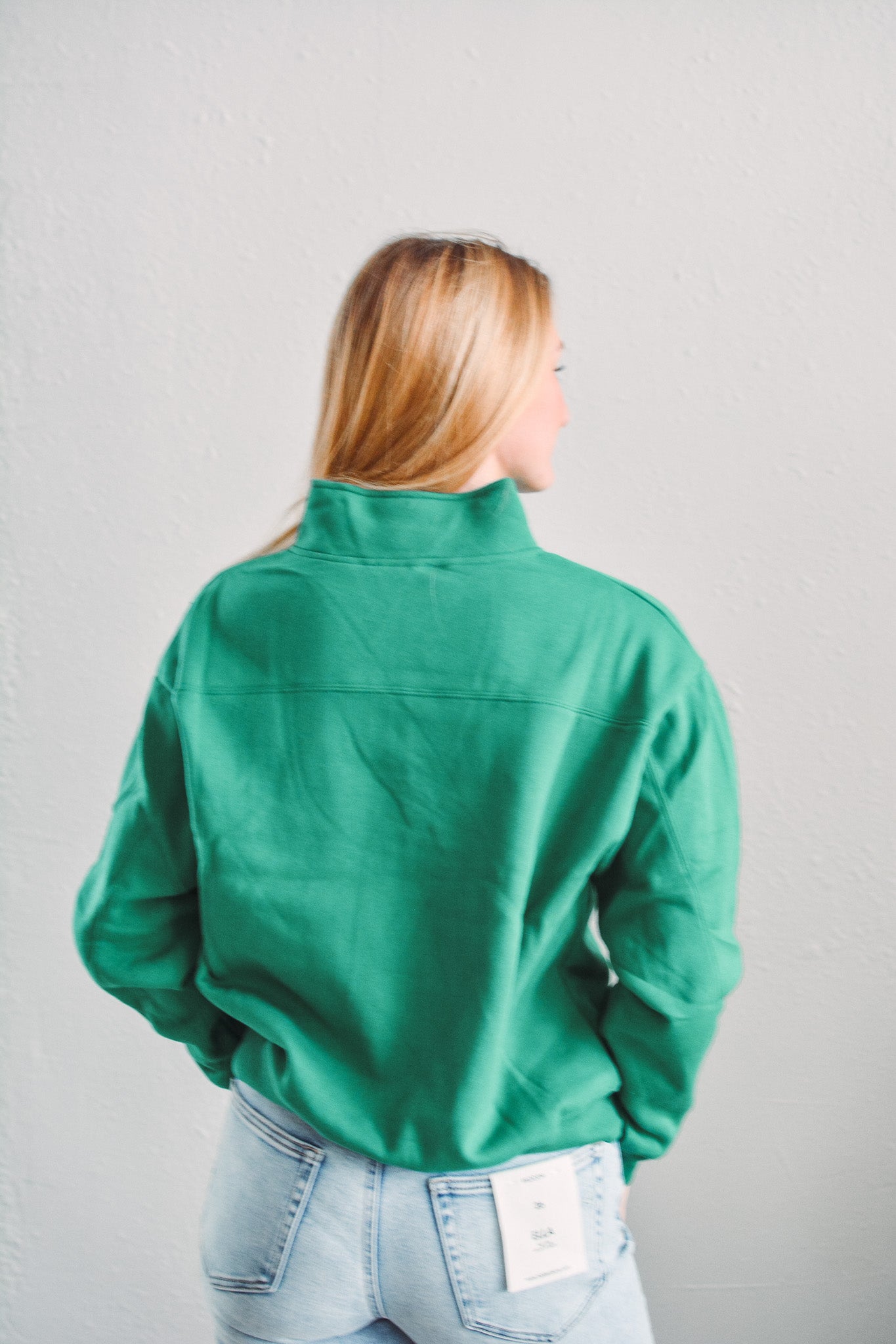 Olivia Green Half Zip