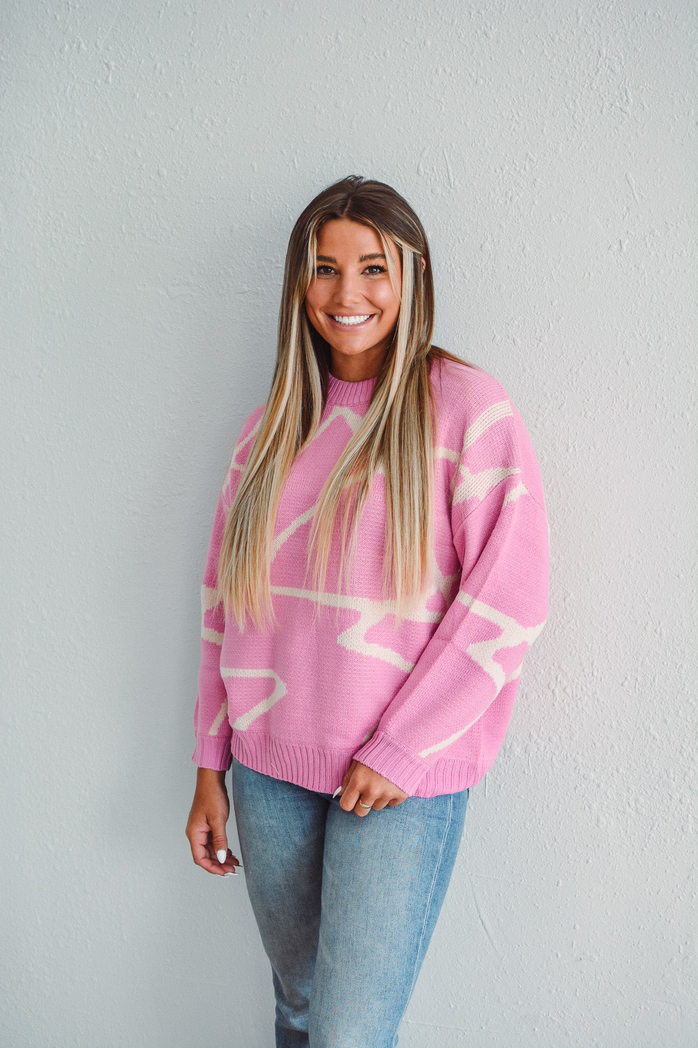 Pink Canvas Sweater