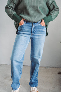 Ella Medium Wash Straight Jeans