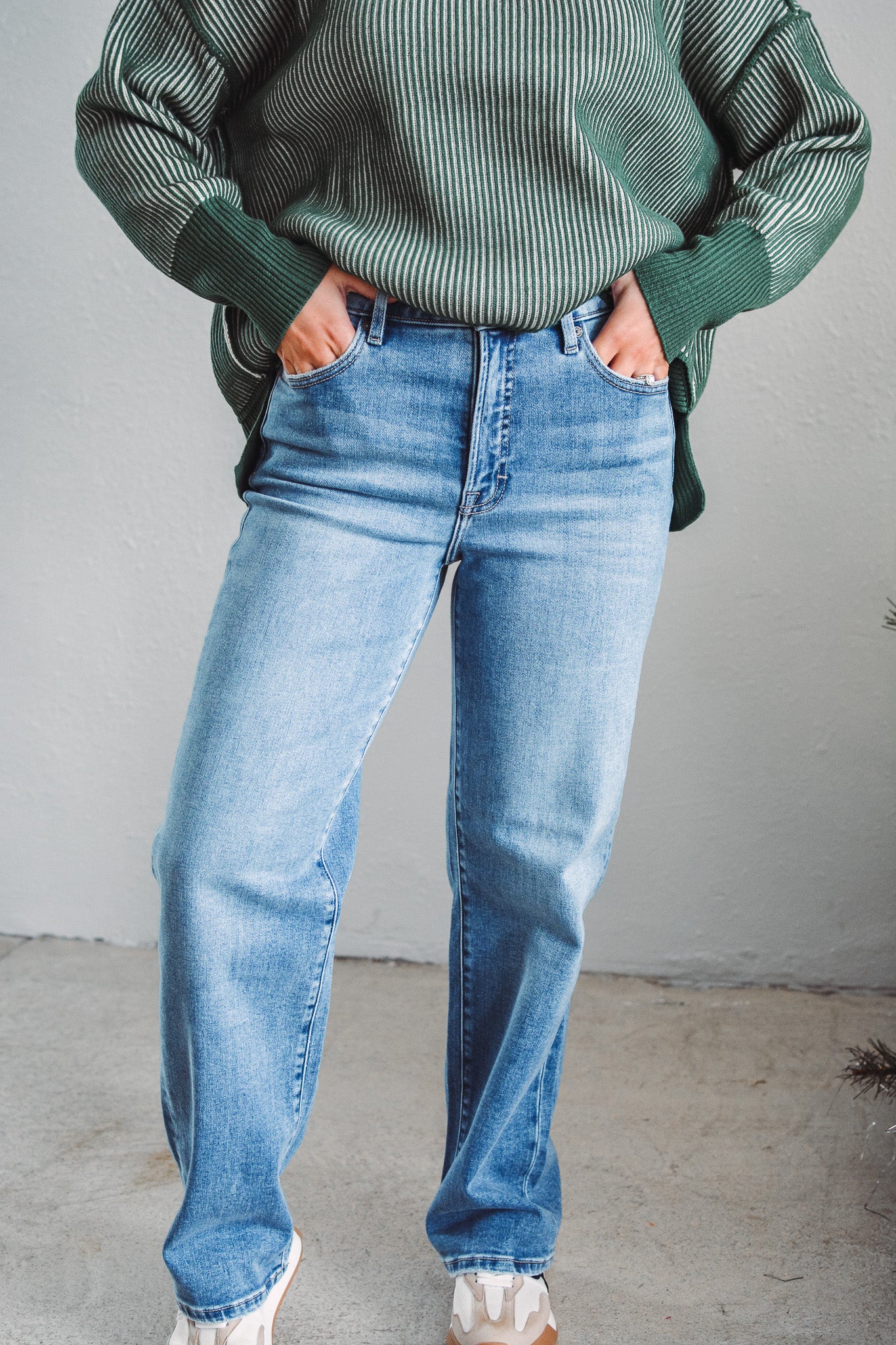 Ella Medium Wash Straight Jeans