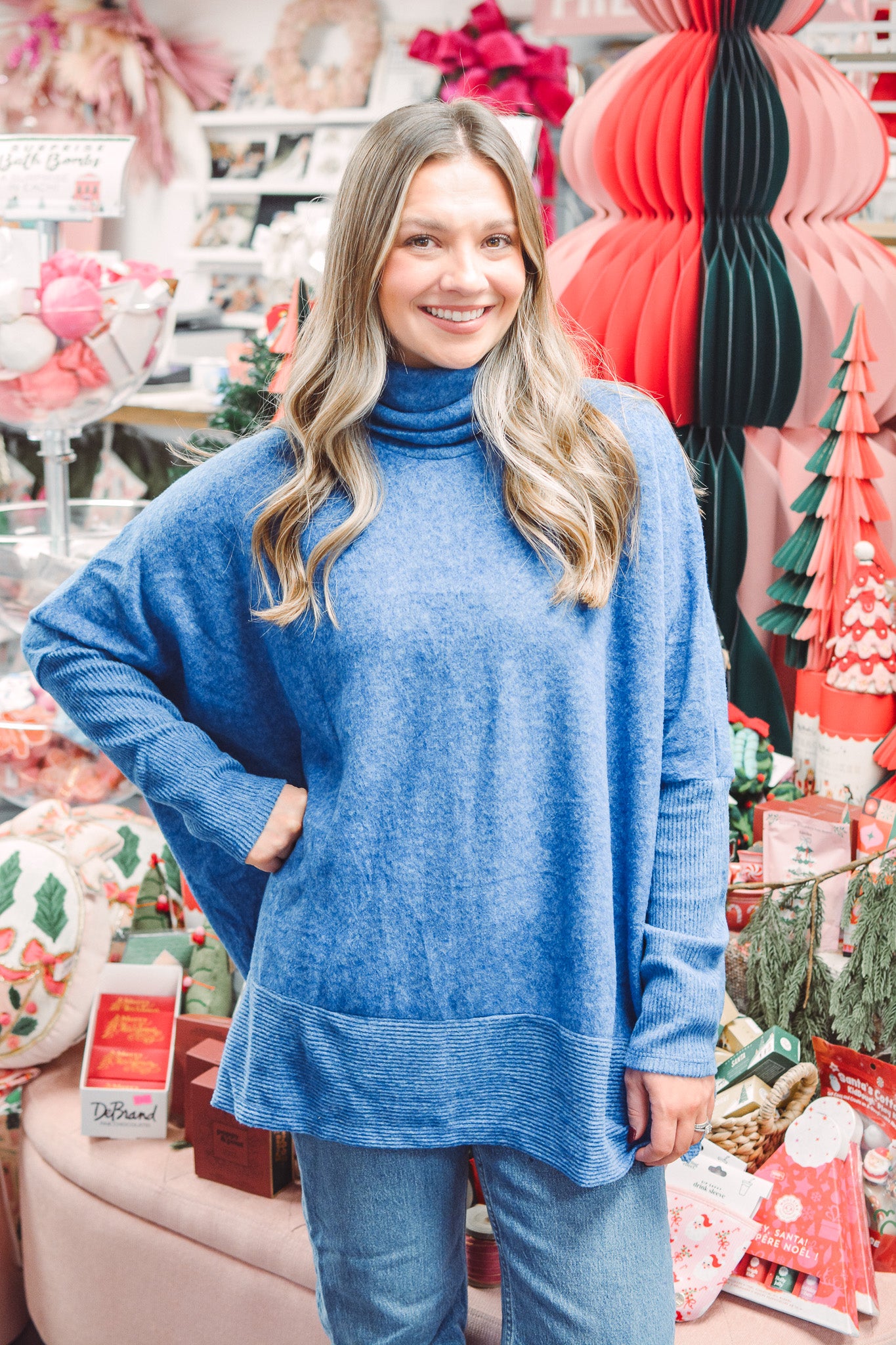 Sarah Navy Sweater