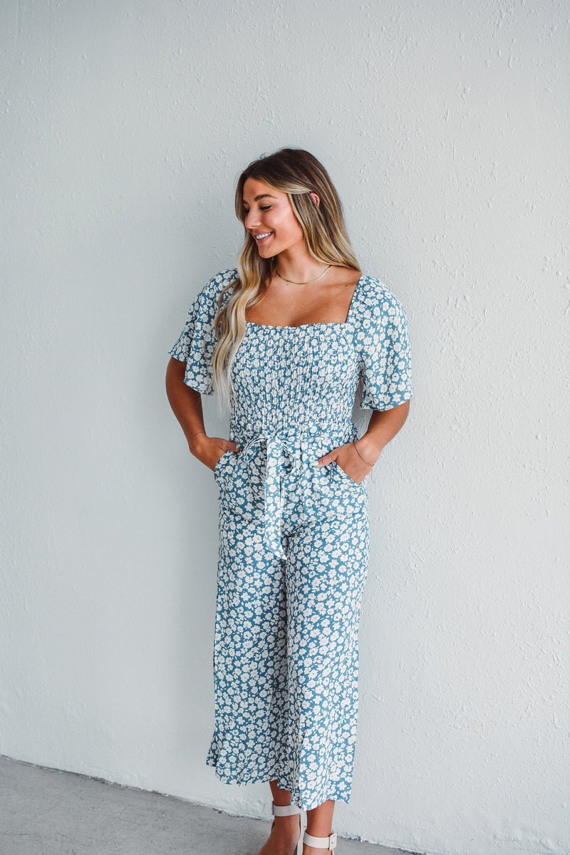 Dusty Blue Jumpsuit