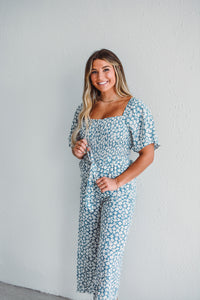 Dusty Blue Jumpsuit