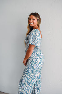 Dusty Blue Jumpsuit