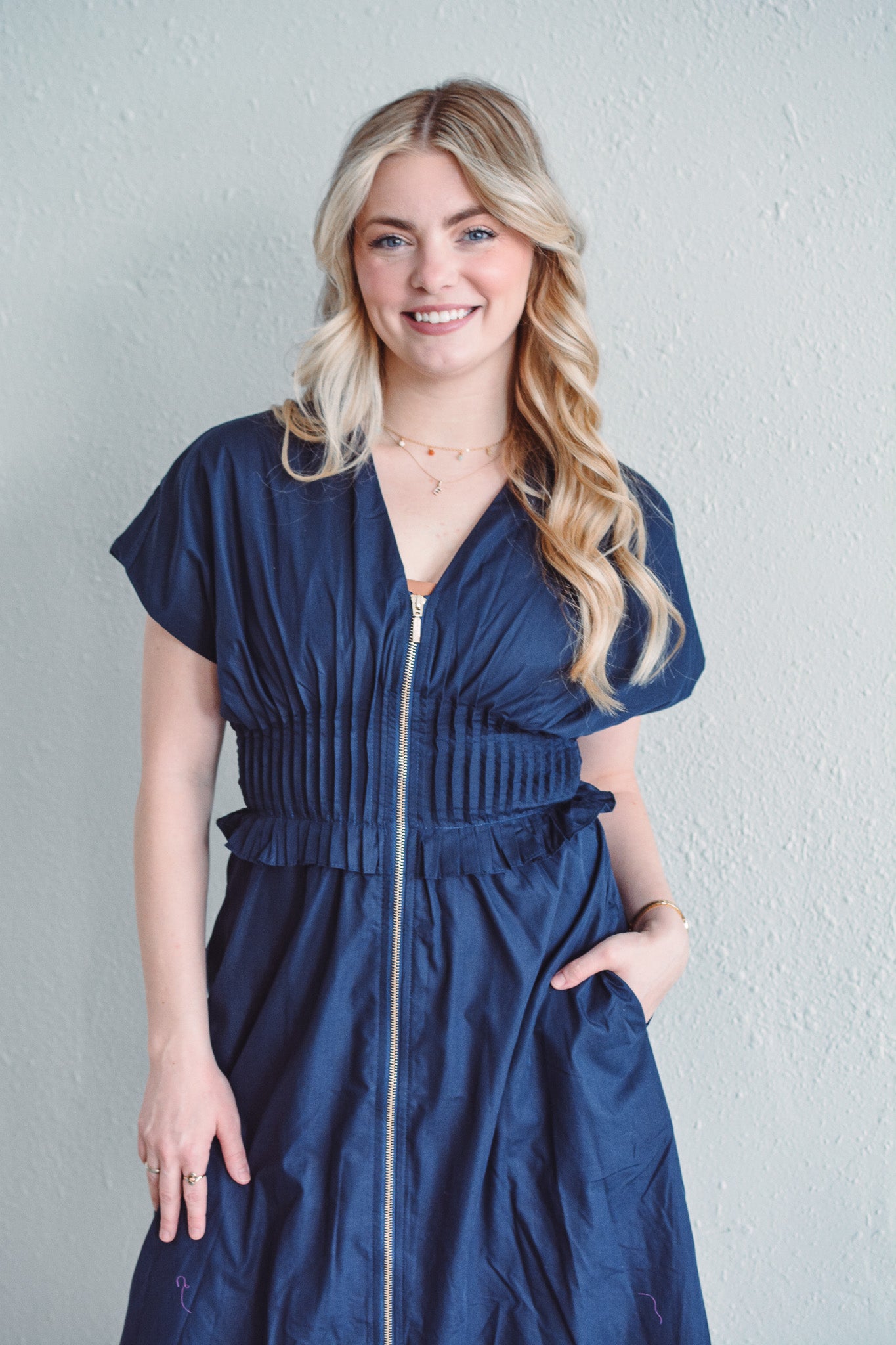 Vivianne Navy Dress