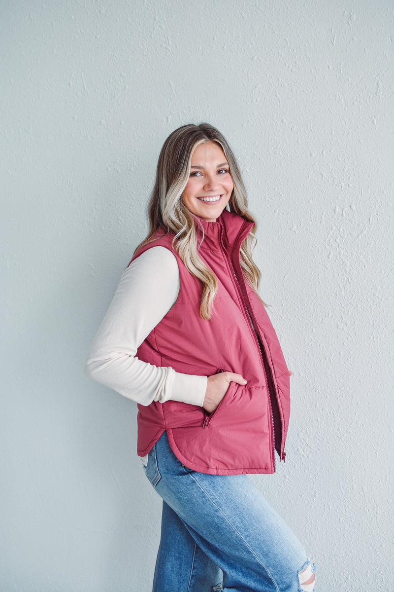 Rosewood Quilted Vest