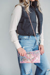Pink Confetti  Clutch