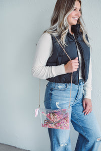 Pink Confetti  Clutch