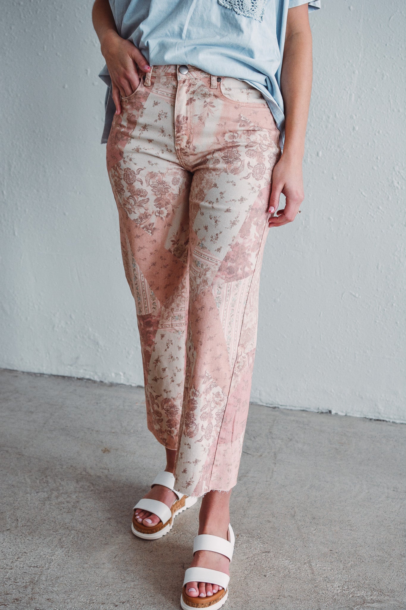 Rose Patchwork Pant