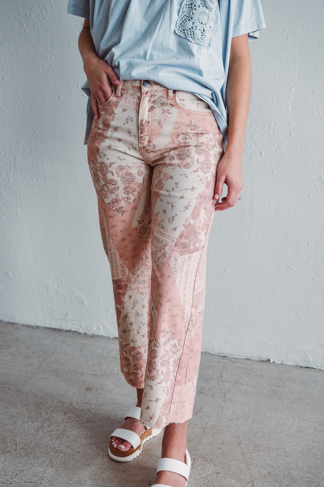 Rose Patchwork Pant