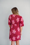 Magenta Floral Dress