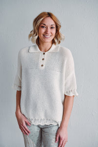Alabaster Knit Top