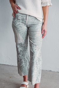 Sage Patchwork Pants
