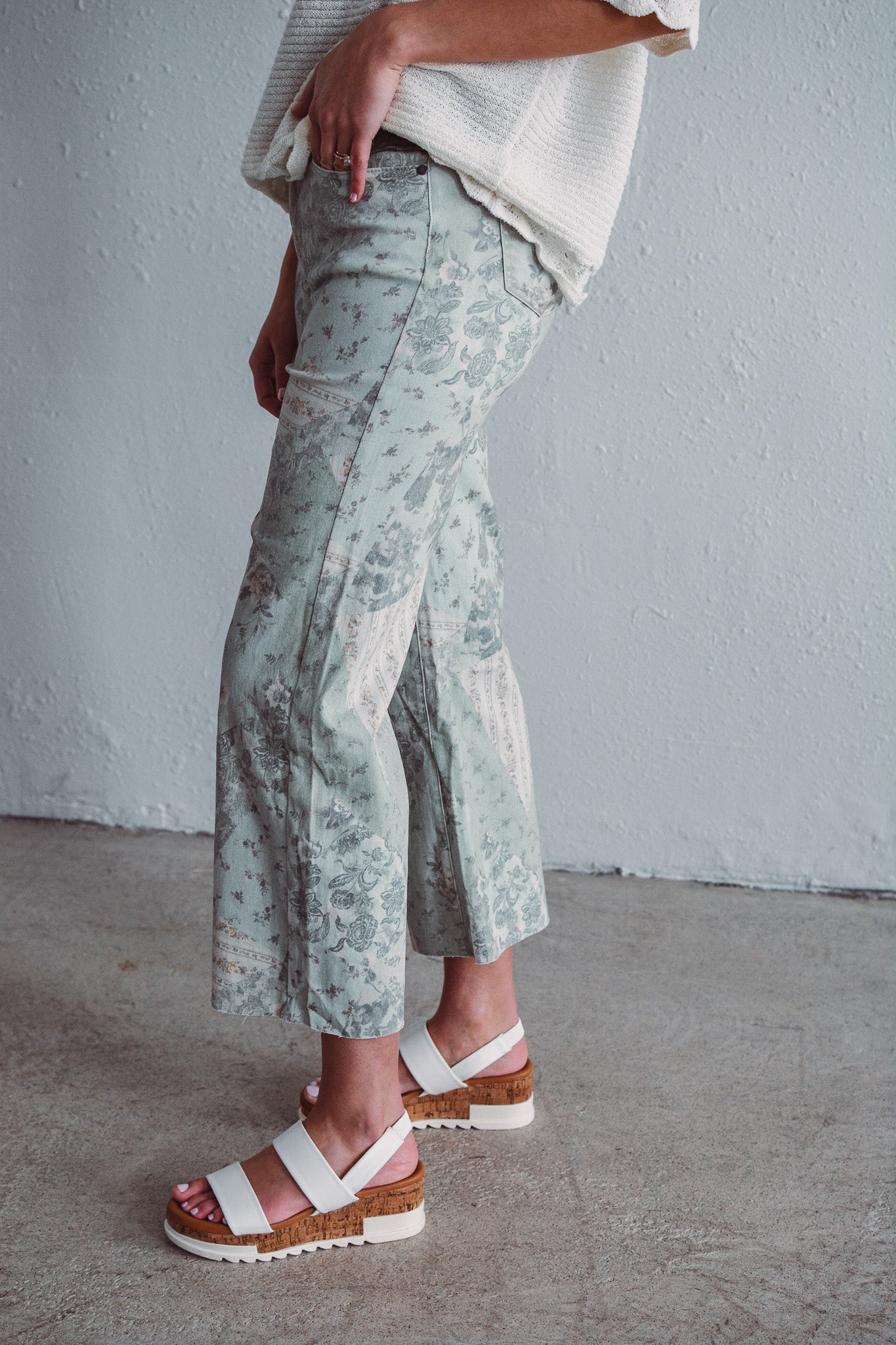 Sage Patchwork Pants