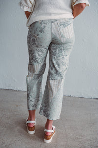 Sage Patchwork Pants