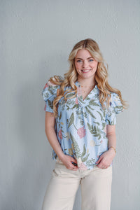 Periwinkle Anemone Top