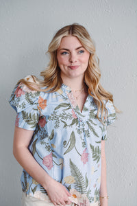 Periwinkle Anemone Top